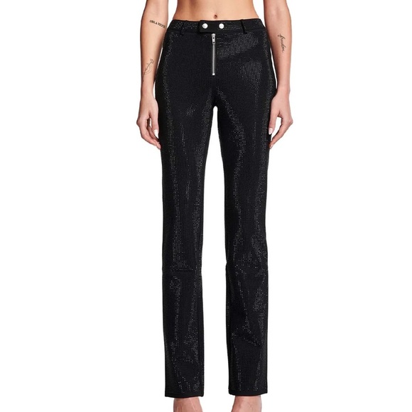 I AM GIA BLACK DIAMANTE SPARKLE MARIAH PANTS - NWT - Picture 7 of 9